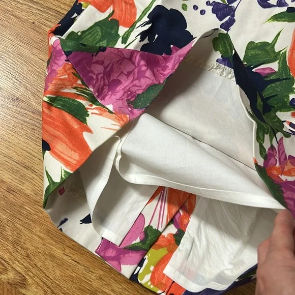 J.CREW Floral Print Women's Skirt Size 4 - Picture 4 of 10